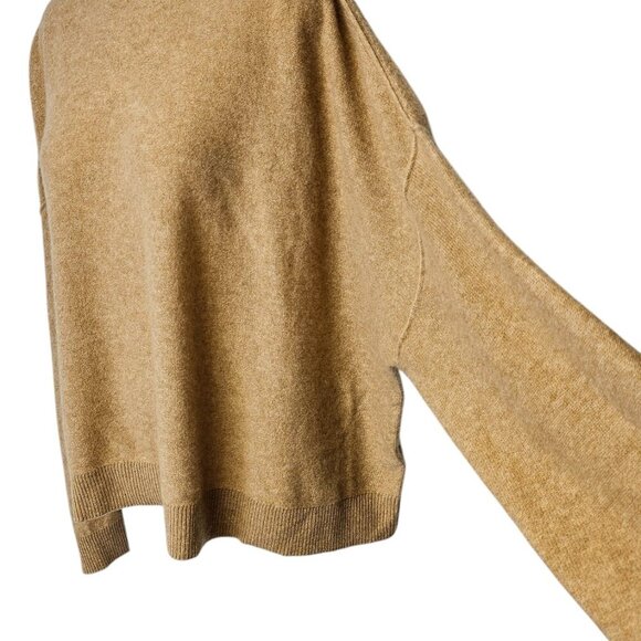 Anthropologie Pilcro The Alani 100% Cashmere Mock-Neck Sweater, Honey, Size XL - Picture 10 of 10